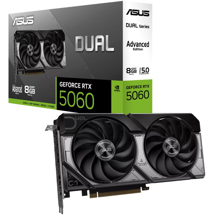 ASUS Dual NVIDIA GeForce RTX 5060 8 GB GDDR7 OC Edition